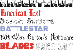 Fonts a-b